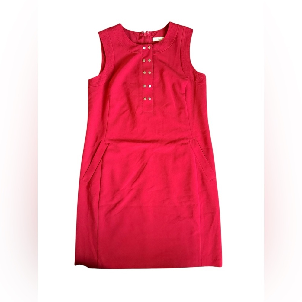 Lark & Ro Red Sleeveless Sheath Dress